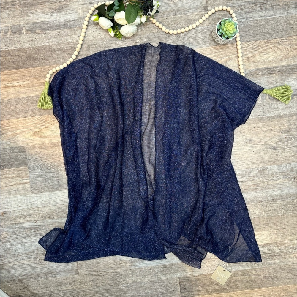 Beautiful navy sparkle duster